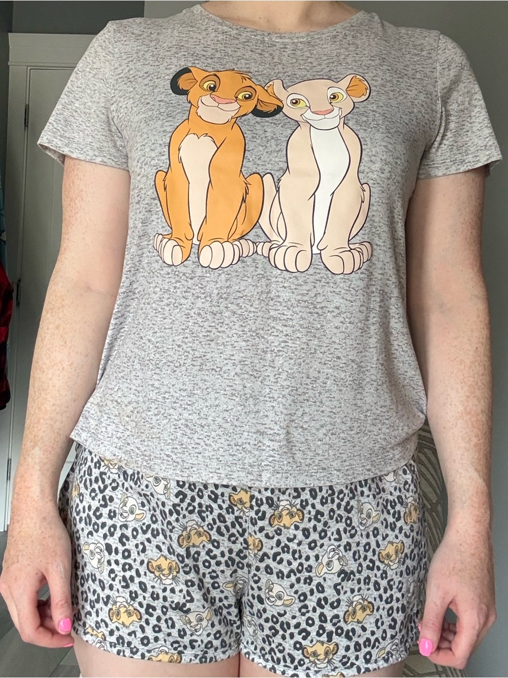 Disney Sleep Set Tee and Shorts with Simba and Nala